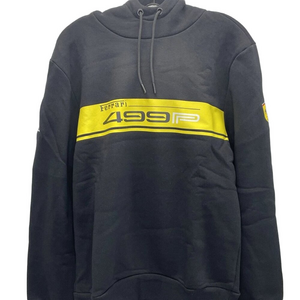 NEW 8Six 400 Ferrari Unisex Yellow Stripe Pullover Hoodie – Black